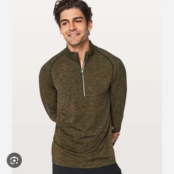Lululemon Metal Vent Tech 1/2 Zip 2.0 Mens Size L LIKE NEW - Picture 1 of 9